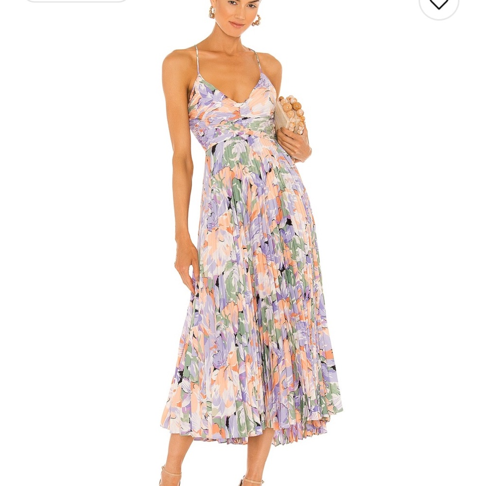 ASTR the Label - Blythe Dress Size S in Coral Multi